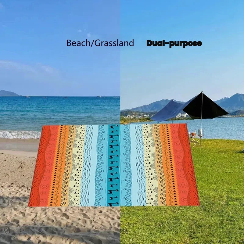 Waterproof Beach & Picnic Mat, Colourful, Resistant & Durable