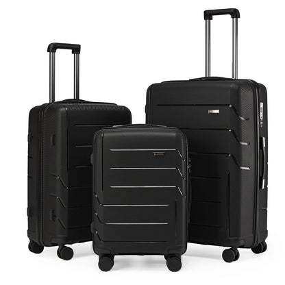 3pcs Travel Suitcase Men Carry-On Luggage Sets, TSA Women Suitcase Rolling Luggage Trolley Case 20 24 28Inch Cabin Suitcase Sets