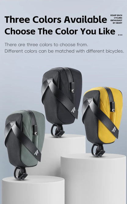 Bicycle Saddle Bag Lightweight Portable Bike Bag 0.8L Multi-Function Storage Pouch Tail Bag Cycling Accessories