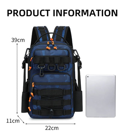 Fishing Tactical Camping Backpack Outdoor Sports Bag Hiking Molle Fish Lure Accessories Tackle Bag for Men Climbing Travel Bag