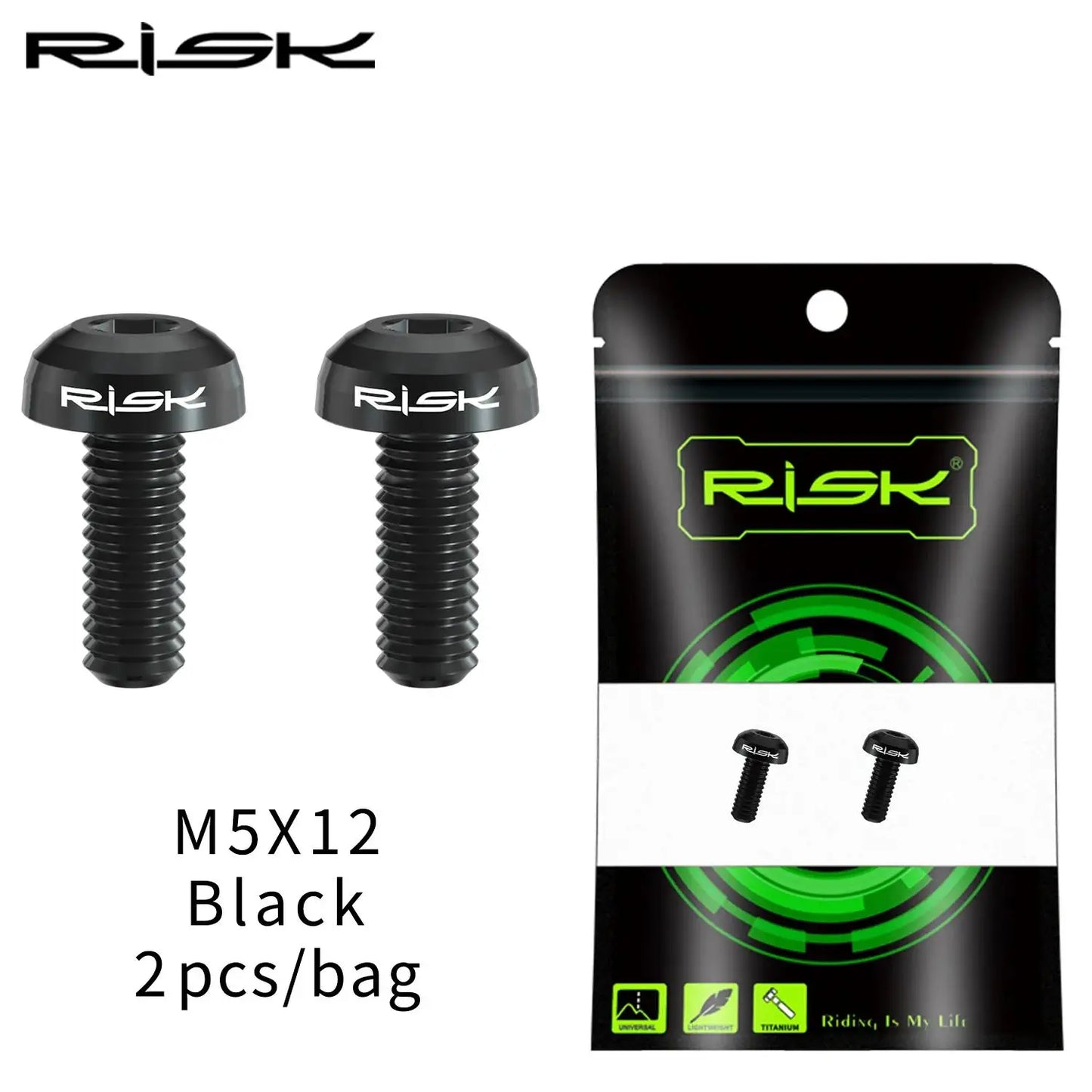 M5x12mm Titanium Alloy Bike Bottle Holder Screw Bicycle Water Bottle Cage Bolts Mountain Road Bike Accessories