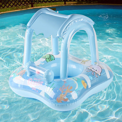Pool Float with Canopy for Kids, Swimming Pool Ring, for Beach, Toys for Party