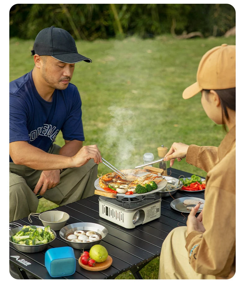 Camping Gas Stove 2800W High Firepower Portable Cassette Furnace Outdoor Gas Burner Picnic Camp