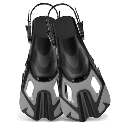 Adjustable Fins for Snorkeling, Diving, Open Heel Swimming Flippers