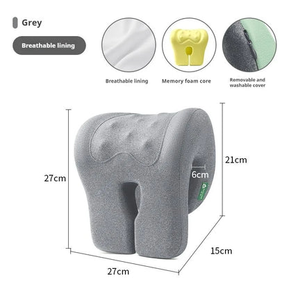 Office Chair Headrest Pillow Head Neck Shoulder Support Cushion Ergonomic Neck Pain Relief Memory Foam Travel Sleeping Pillow