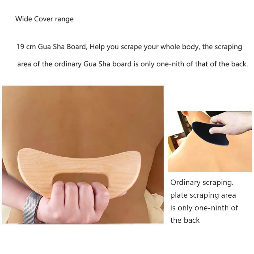 Wooden Gua Sha Tool Scraping Board Massage, Scraper Body Massage Therapy Tool