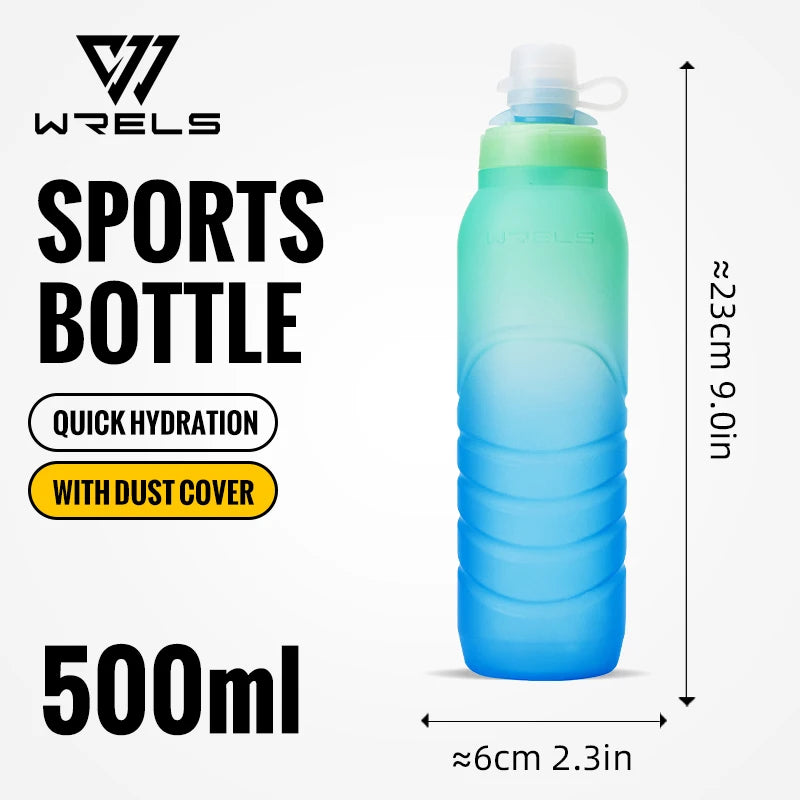 Sport Bottle, BPA Free PP5 Ultralight Leak-Proof Silicone Bottle for Fitness & Running