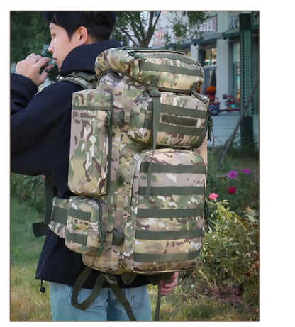Large Climbing Backpack Camping Mountaineering Bag Men Travel Hiking Multifunction Tactical Shoulder Molle Luggage Backpacks