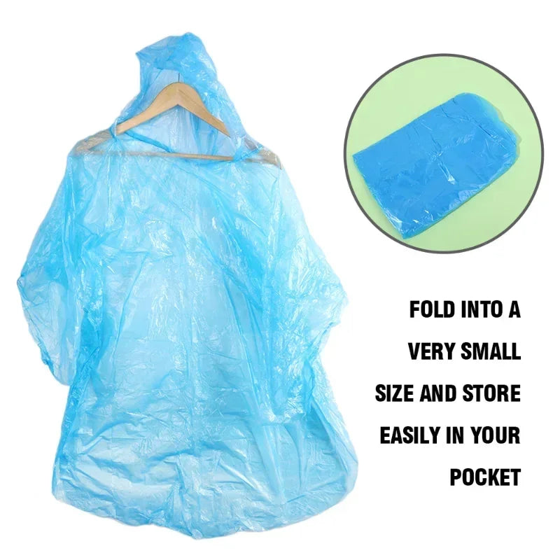 Portable Raincoat Ball Disposable Raincoats Waterproof Transparent Rain Cover Emergency Coat for Traveling Camping Outdoor Sport