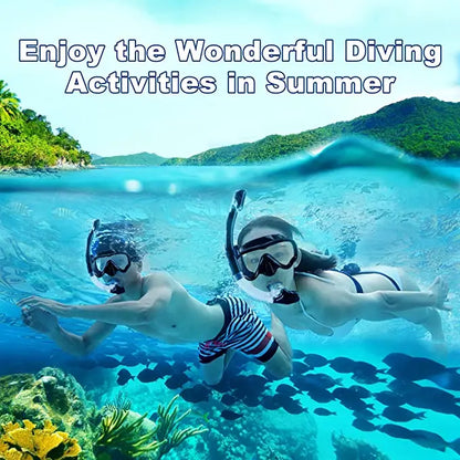 Professional Snorkel Diving Mask, Diving Goggles & Tube Snorkeling Set for Children