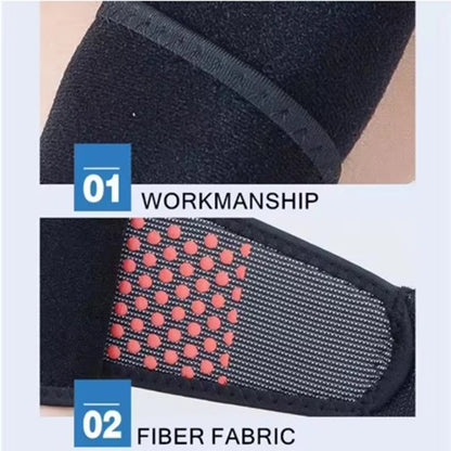 Self-Heating Wrist Band, Magnetic Therapy Support Brace Wrap, Heated Compression Belt