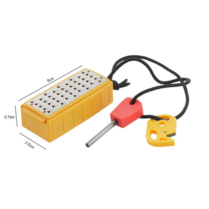 Tinder Maker with Fire Starter Tinder Making Tool Portable Stainless Steel Grater Outdoor Survival Tool for Outdoor Use