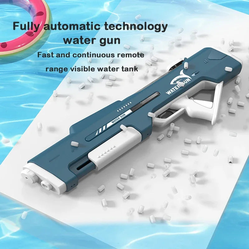 Powerful 1000ML Electric Water Gun Toy Automatic High Pressure Bursts Water Pistol Play Summer Outdoor Pool Toy for Boys Adults