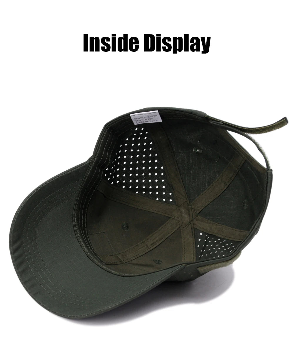 1/2pcs New Men Camouflage Baseball Cap Breathable Sunscreen Hat Outdoor Sports Hunting Hiking Camping Beach Fishing Sun Hat