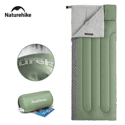 Naturehike L150 3 Season Sleeping Bags Ultralight Machine Washable Summer Sleeping Gear Outdoor Spliceable Camping Sleeping Bag