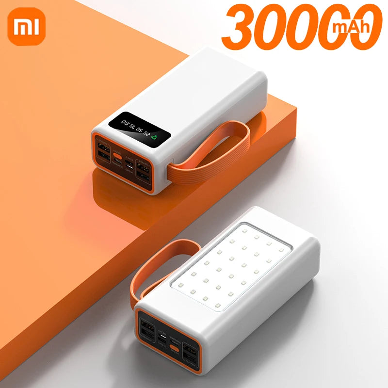 Xiaomi 100000mAh Solar Panel Power Bank Fast charging Comes with Four Wire External Battery Pack with Flashlight For Outdoors ﻿