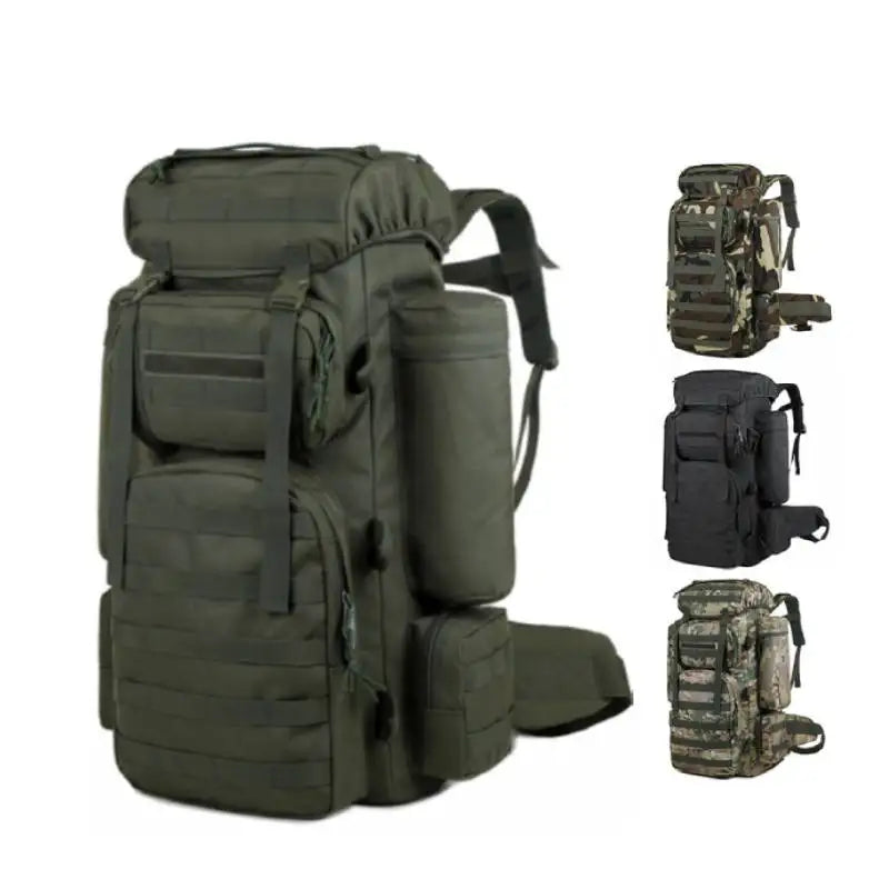 Large Climbing Backpack Camping Mountaineering Bag Men Travel Hiking Multifunction Tactical Shoulder Molle Luggage Backpacks