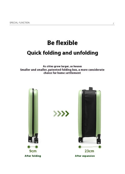 20/24/28Foldable Upright Luggage-Inch Universal Wheel Suitcase Portable Storage Luggage Password Boarding Bag