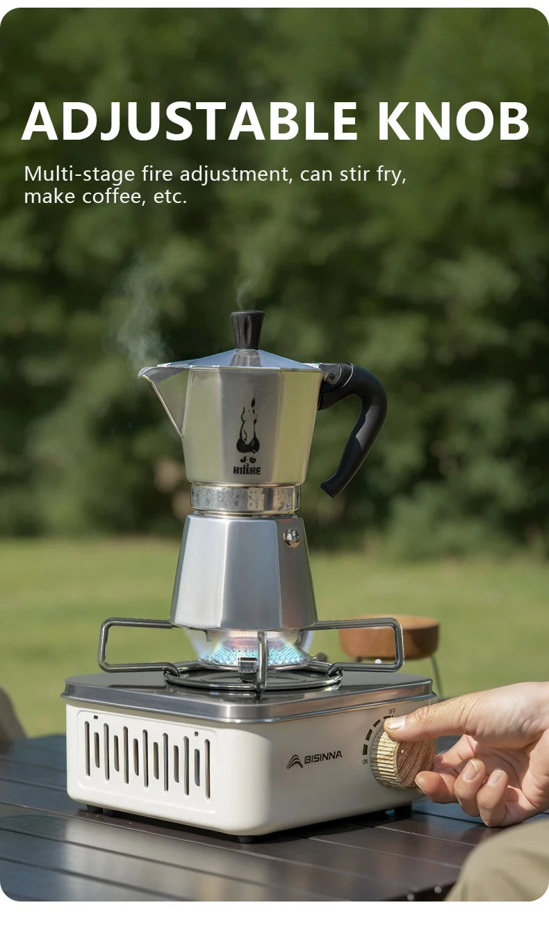 Camping Gas Stove 2800W High Firepower Portable Cassette Furnace Outdoor Gas Burner Picnic Camp