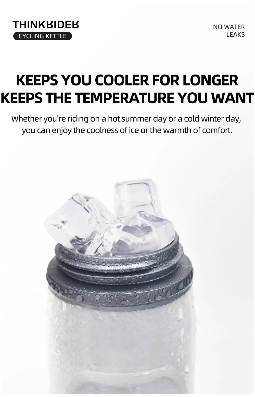 Insulated Cycling Water Bottle 620ml/21oz MTB Ultralight Sports Bottle