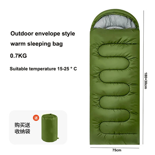 Camping Sleeping Bag Ultralight Waterproof 4 Season Warm Envelope Backpacking Sleeping Bags for Outdoor Tra
