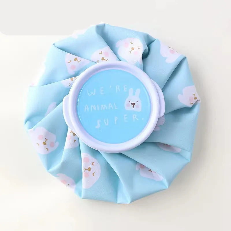 A cute cartoon cold and hot compress bag for repeated use in household water filled children's cooling ice packs