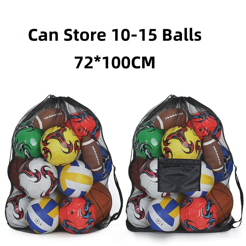 Extra Large Drawstring Mesh Bag, Durable Net Storage Bag, for Toys, Balls & Sports Equipment