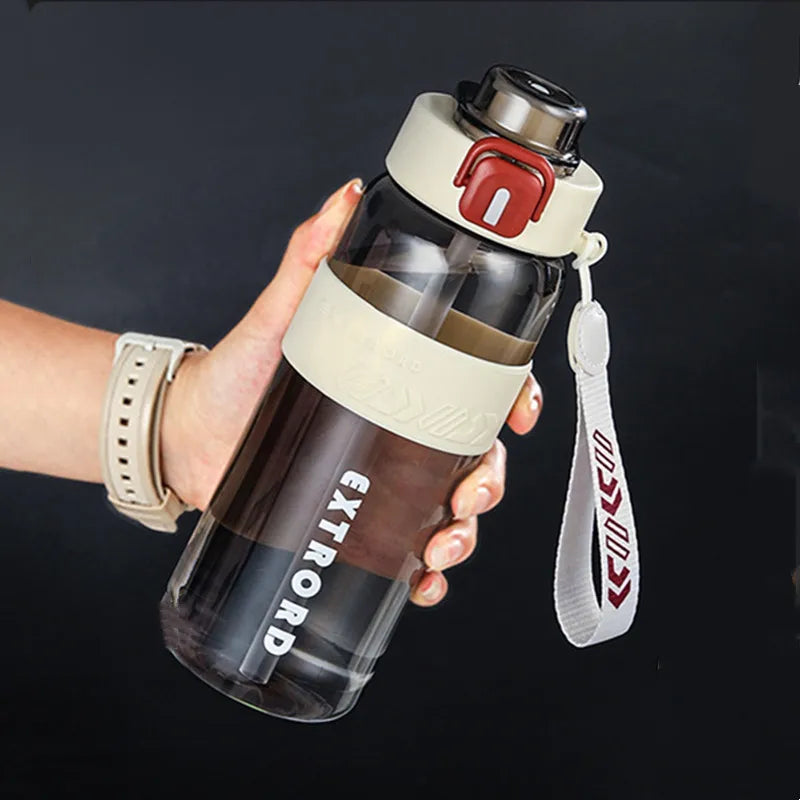800ml / 1200ml Sports Water Bottle With Straw, BPA Free, Durable, for Gym, Fitness, Outdoor Sports