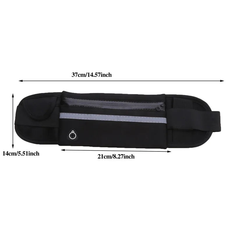 Sport Running Waist Bag, For Women & Men, Waterproof Comfortable Gym Safety Bag, Cycling Phone Case, Running Belt