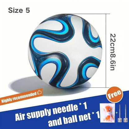 Soccer Ball, Size 5, PU Material, Outdoor Sports Training Football Team