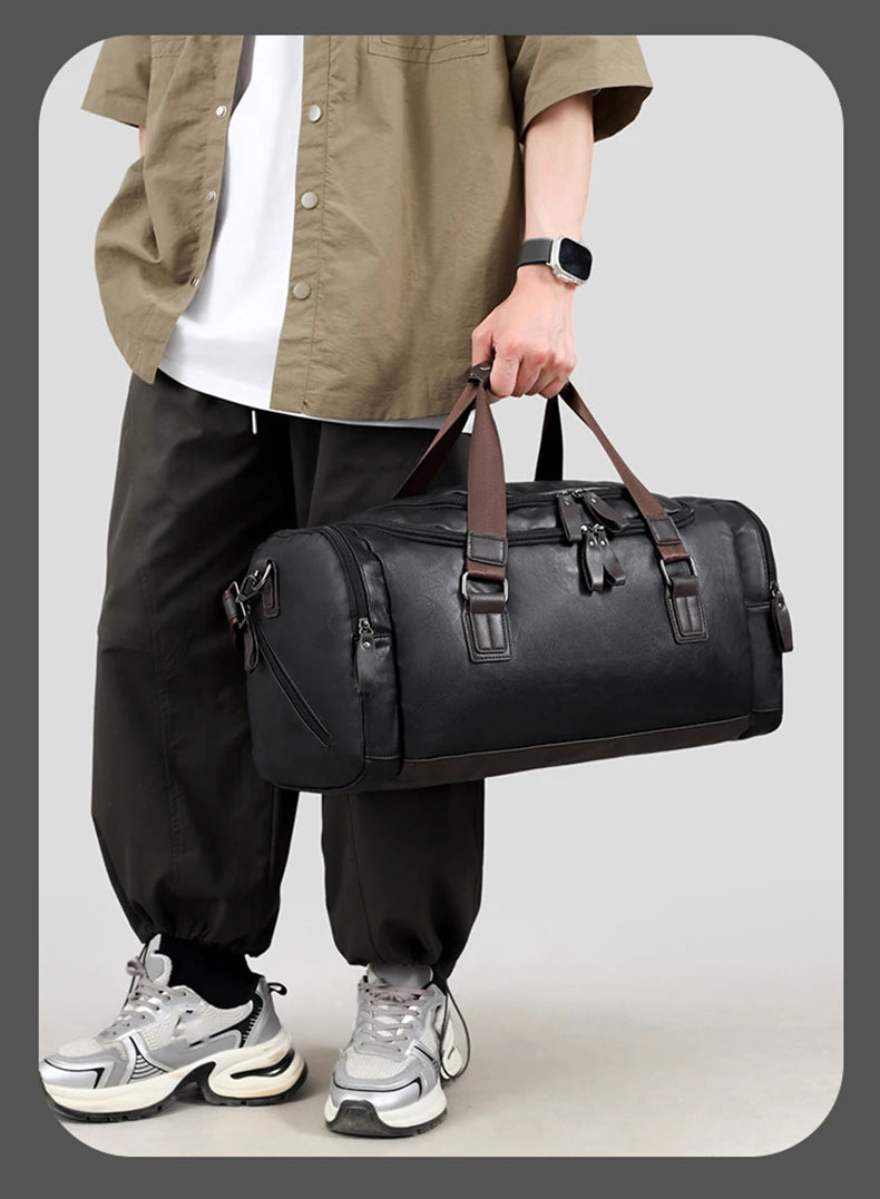 PU Sports Handbag, Shoulder Bag for Gym, Fitness & Travel