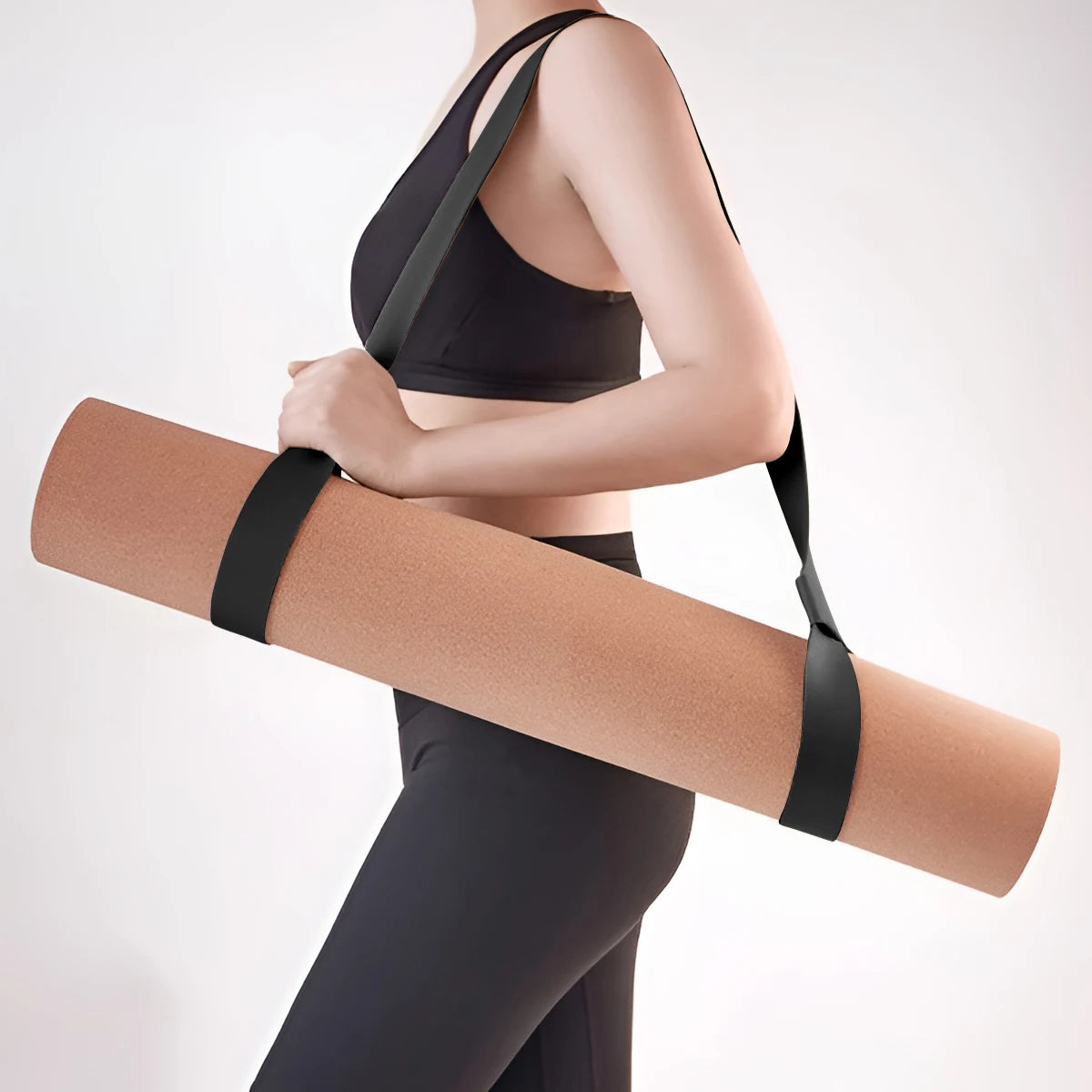 Adjustable Yoga Mat Strap, Shoulder Carry Belt, for Exercise, Stretch, Fitness