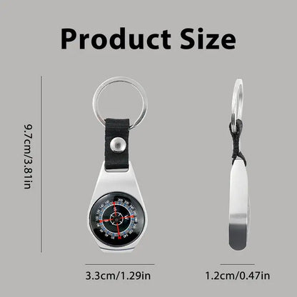 Compass Keychain, Survival Gadget, Navigation Equipment, for Backpack