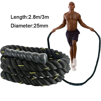 Sports Rope, Heavy Jump Rope, Weighted Battle Power, Improve Strength, Training, Fitness, Gym Equipment
