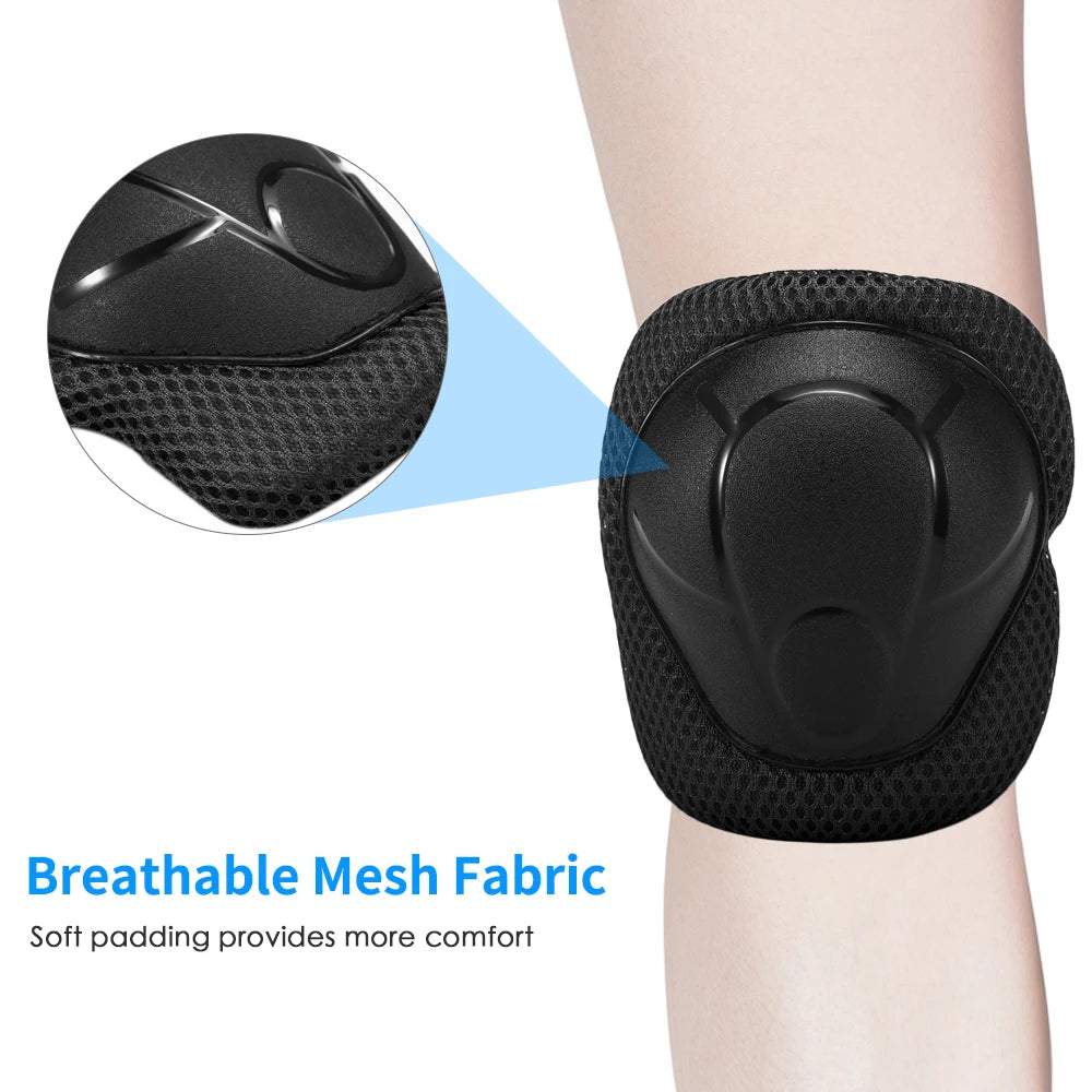 Kids 7 in 1, Helmet and Pads Set, Adjustable, Knee Pads Elbow Pads Wrist Guards for Scooter, Skateboard, Roller Skating, Cycling