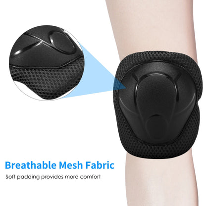 Kids 7 in 1, Helmet and Pads Set, Adjustable, Knee Pads Elbow Pads Wrist Guards for Scooter, Skateboard, Roller Skating, Cycling