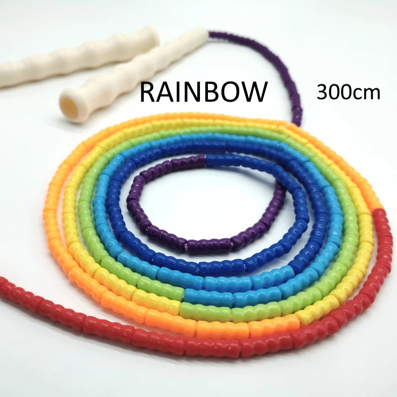 2.2m 2.4m 2.6m 3m 3.6m Multicolor Soft PVC Beads Jump Rope, for Kids & Adults
