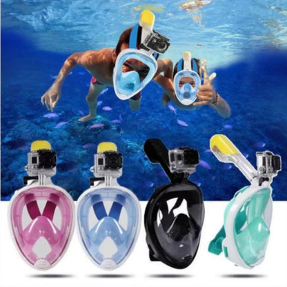 Full Face Diving Mask, Snorkeling Anti Fog, Swimming and Scuba Diving Respirator Mask Safe Breath for Kids & Adults