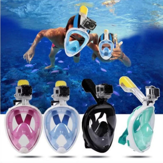 Full Face Diving Mask, Snorkeling Anti Fog, Swimming and Scuba Diving Respirator Mask Safe Breath for Kids & Adults