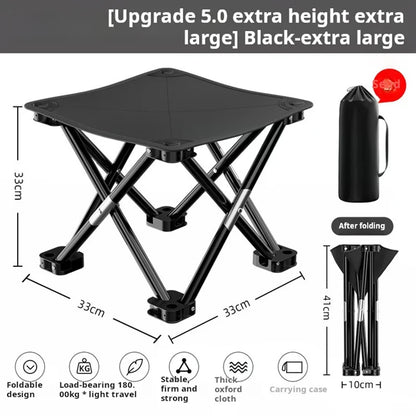Folding Small Stool Bench Stool Portable Outdoor Travel Picnic Camping Fishing Chair Camping Collapsible Foot Stool Beach Picnic