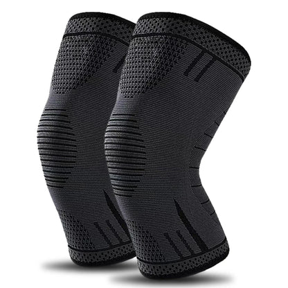 1 PCS Compression Knee Support,  Elastic Breathable Nylon Knee Pad Brace for Gym, Basketball, Volleyball, Running