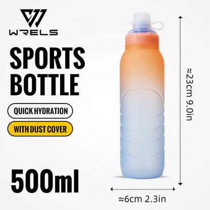 Sport Bottle, BPA Free PP5 Ultralight Leak-Proof Silicone Bottle for Fitness & Running