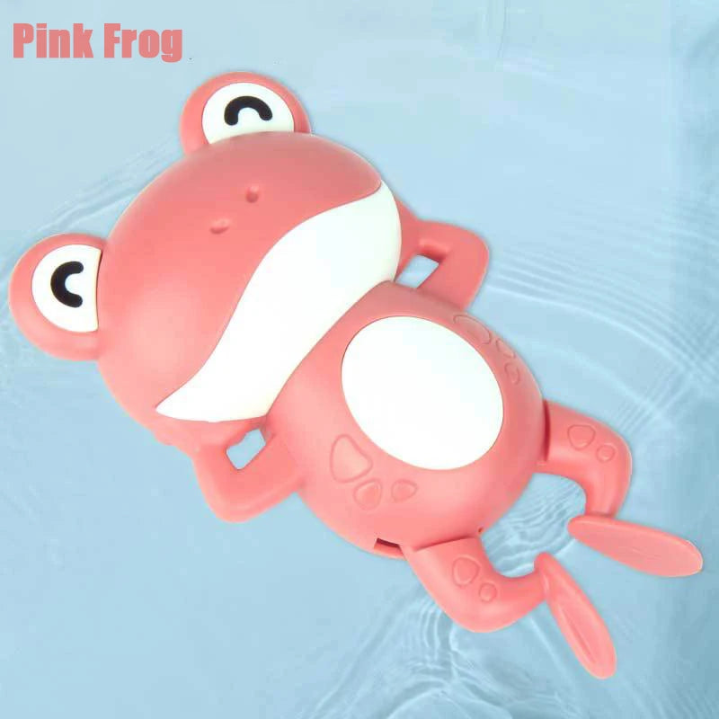 Baby Bath Toys, Cute Swimming Turtle, Whale, Crab, Frog, Penguin, Duck Classic Chain Clockwork Water Toy, For Kids, Water Playing Toys