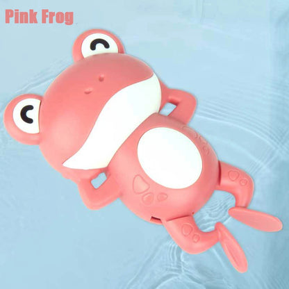 Baby Bath Toys, Cute Swimming Turtle, Whale, Crab, Frog, Penguin, Duck Classic Chain Clockwork Water Toy, For Kids, Water Playing Toys