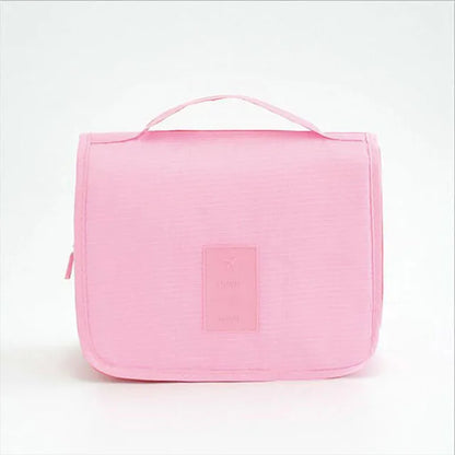Polyester Hook Cosmetic Bag Women Makeup Bag High Capacity Toiletry Storage Pouch Travel Make Up Organizer Waterproof Beauty Bag
