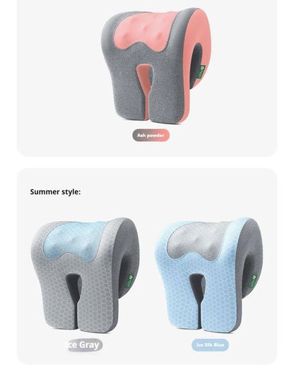 Office Chair Headrest Pillow Head Neck Shoulder Support Cushion Ergonomic Neck Pain Relief Memory Foam Travel Sleeping Pillow