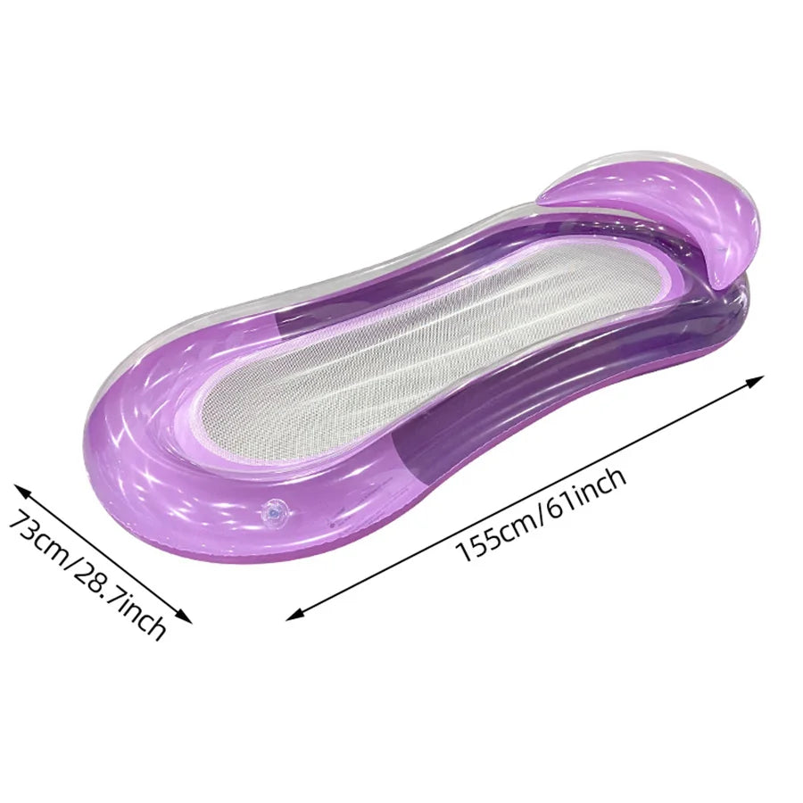 Water Floating Bed, Comfortable Lounge Chair, for Beach, Swimming Pool Party
