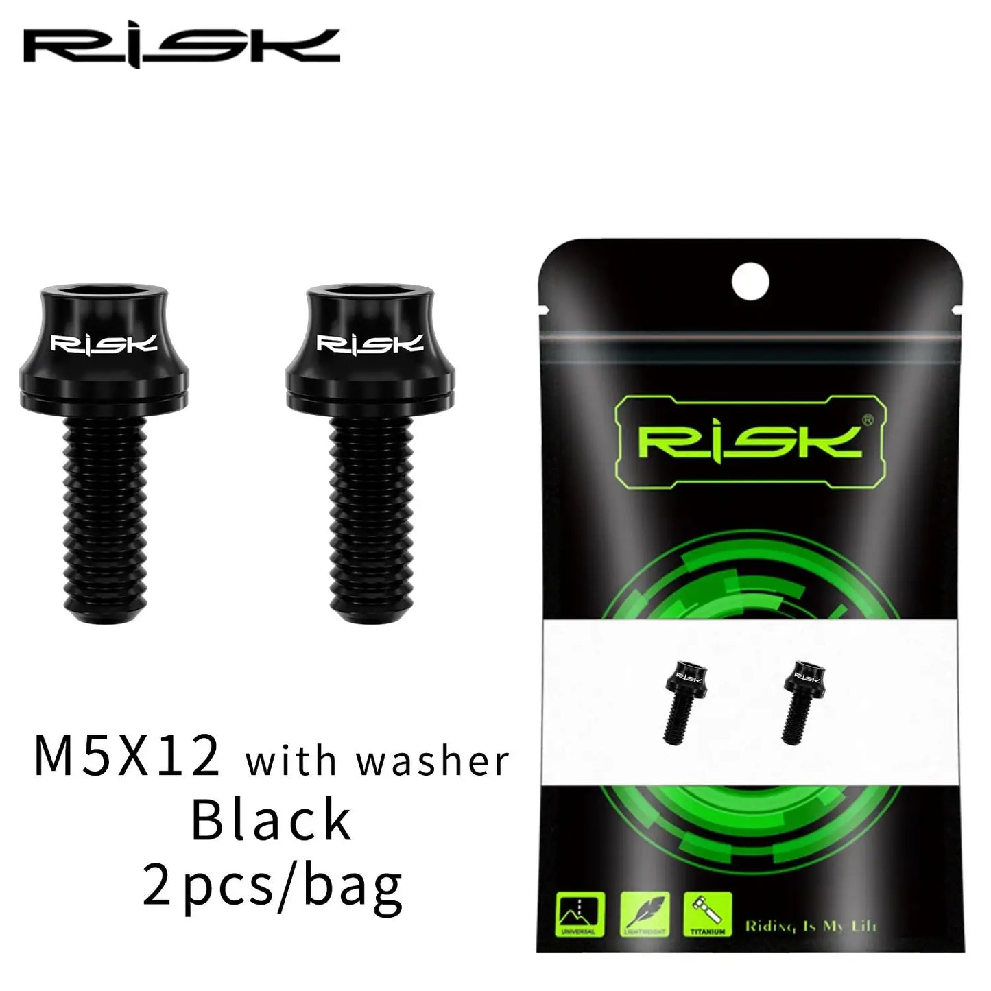 M5x12mm Titanium Alloy Bike Bottle Holder Screw Bicycle Water Bottle Cage Bolts Mountain Road Bike Accessories