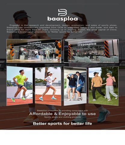 Baasploa Women Hiking Shoes Fashion Comfort Rubber Sole Non-Slip Wear-Resistant Sport Shoes Female Breathable Outdoor Sneakers