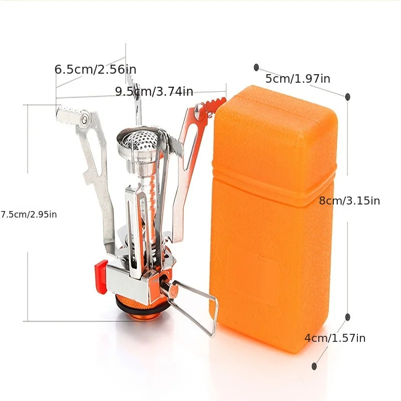 1PC Ultralight Portable Camping Stoves, Adjustable Valve Stove For Backpacking, Hiking, Mountaineering, Camping
